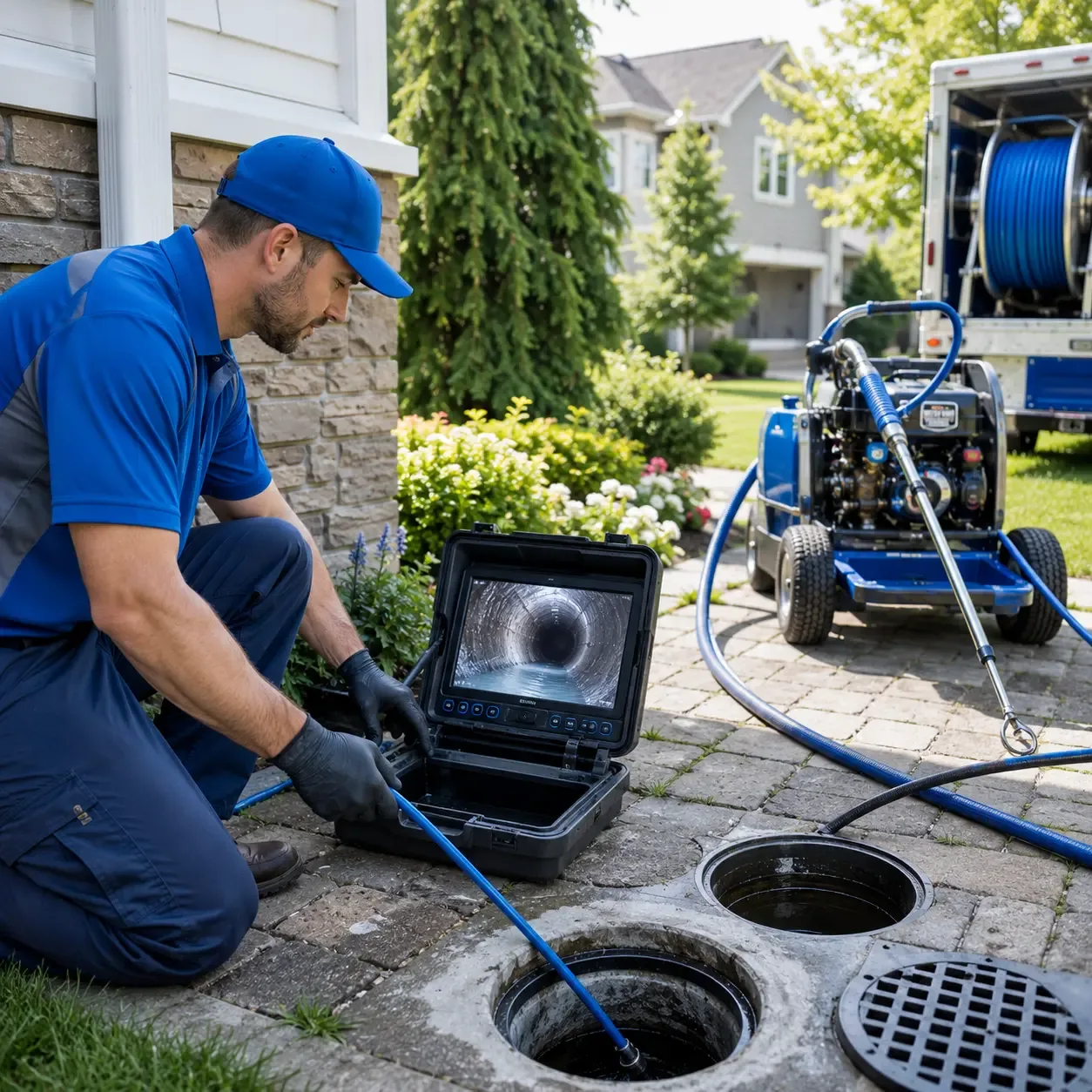 Outdoor drain cleaning professionals serving Brooklyn, IN