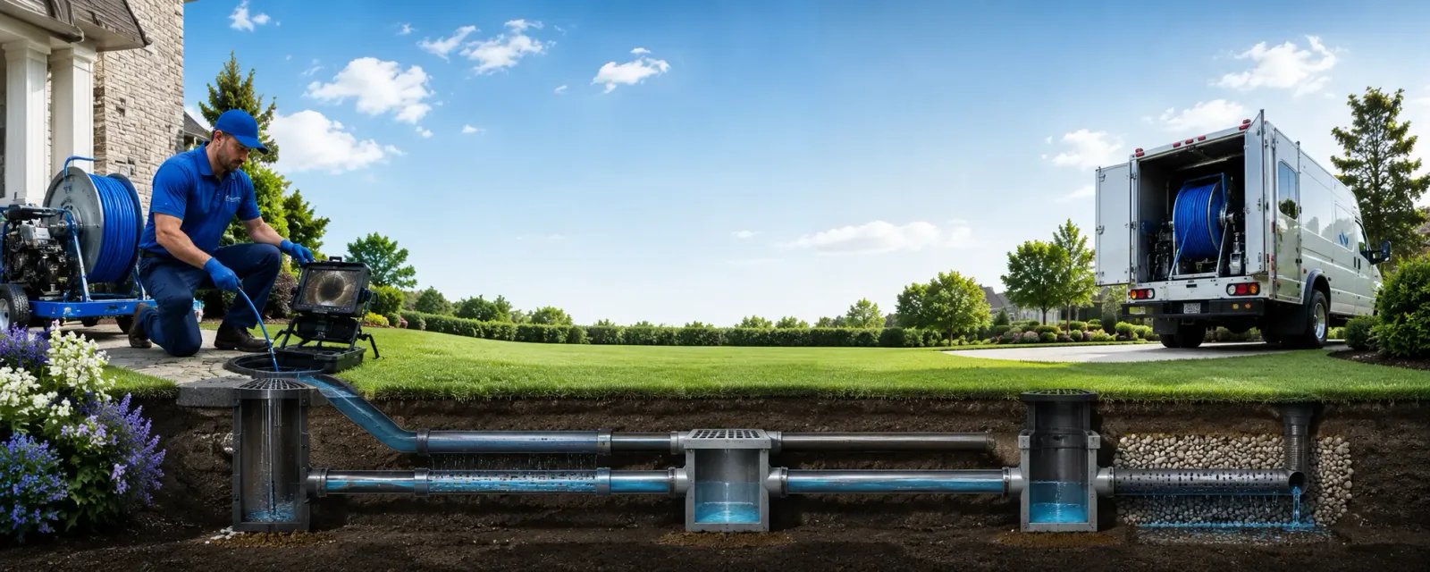Outdoor drain cleaning information for Brooklyn, IN